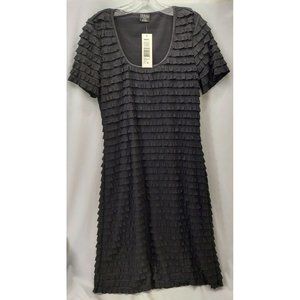 Tribal Medium Black Lightweight Stretchable Ruffle -J8